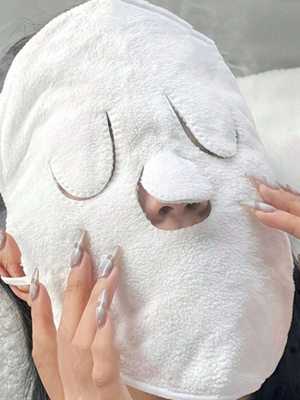 Reusable Facial Steamer Towel For Hot Cold Skin Care